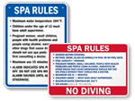 Spa Rule Signs
