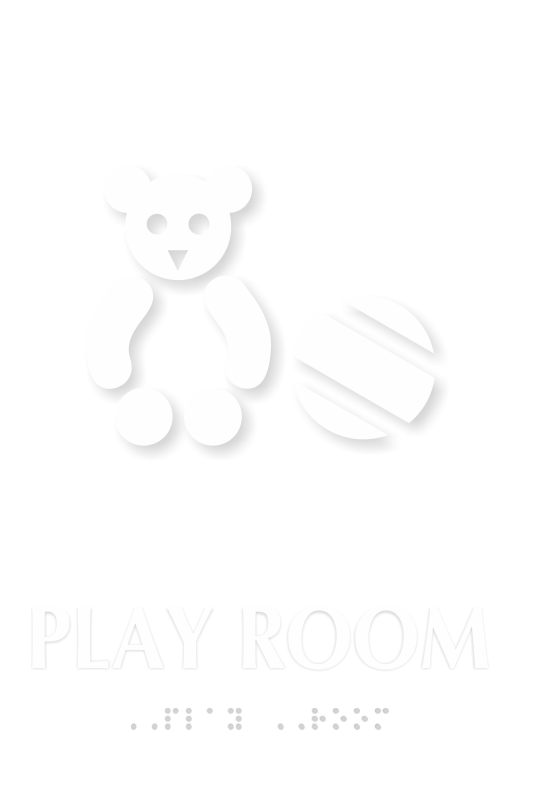 Play Room TactileTouch Braille Sign