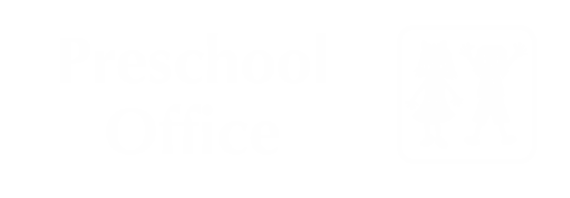 Preschool Office Sign With Boy And Girl Symbol
