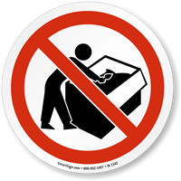 No Digging Through Dumpster ISO Sign