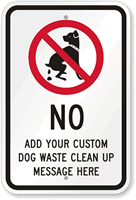 Custom Dog Poop Sign