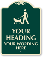 Custom Leash Dog Sign