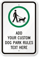 Custom Park Rules Sign