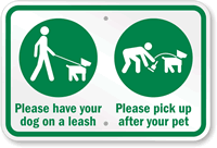 Have Your Dog On A Leash Sign