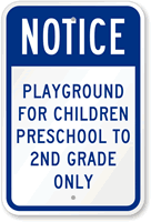 Children Playground Sign