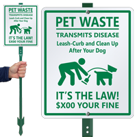 Custom Clean Up After Your Dog Sign Kit