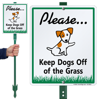 Keep Dogs Of The Grass Lawnboss Sign Kit