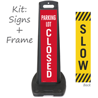 Parking Lot Closed LotBoss Portable Sign Kit