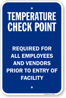 Temperature Check Point Select Your Arrow Sign