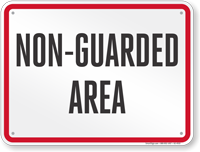Wisconsin Non Guarded Area Pool Sign