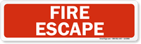 Fire Escape Label