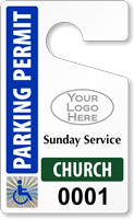 Plastic ToughTags™ for Church Parking Permits