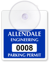 Create Own Mini Parking Permits with Suction Cup