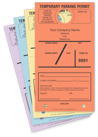 Large Parking Permit Hang Cardstock Tag