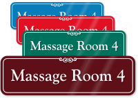 Massage Room 4 ShowCase Wall Sign