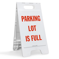 PARKING LOT IS FULL Sign