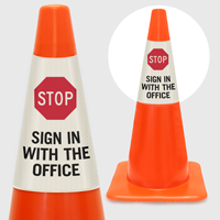 Stop Sign In With The Office Cone Collar