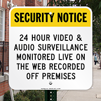 Video & Audio Surveillance Sign