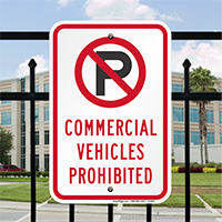 Commercial Vehicles Prohibited Signs