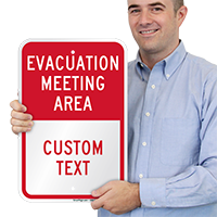 Evacuation Meeting Area Sign