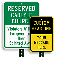 Customizable Split Sign