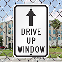 Drive Up Arrow Signs
