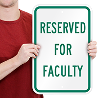 Reserved Faculty Signs