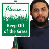 Keep Off Of The Grass Lawnboss Sign Kit