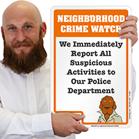 Neighborhood Crime Watch McGruff Sign