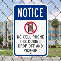 No Cell Phone OSHA Notice Signs