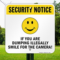 If You are Dumping Illegally, Smile for the Camera!