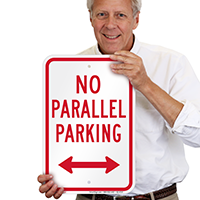 No Parallel Parking, Bidirectional Arrow Signs