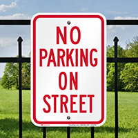 No Parking On Street Signs