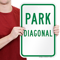 PARK DIAGONAL Signs