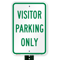 Visitor Parking Reserved Sign