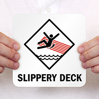 Slippery Deck Pool Marker