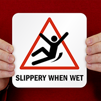 Slippery When Wet Pool Marker