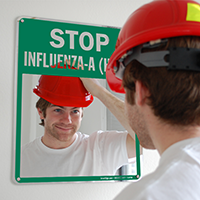 Stop Influenza-A (H1N1) Sign