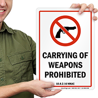 New Mexico Firearms And Weapons Law Sign
