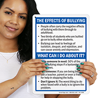 The Effects Of Bullying Sign