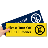 Please Turn Off All Cell Phones Sign