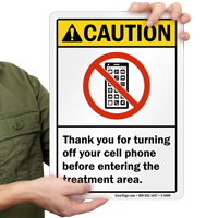 Thank You For Turning Off Your Cell Phone Sign
