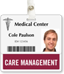 Care Management Badge Buddy For Horizontal Id Cards