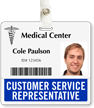 Customer Service Representative Horizontal Badge Buddy