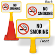 No Smoking Cone Sign