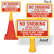 No Smoking Within 25 Feet of Building Entrance Cone Sign
