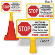 Stop Medical Appointment Required Double Sided ConeBoss Sign