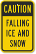 Caution   Falling Ice And Snow Sign