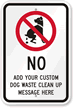 Custom Dog Poop Sign