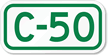Parking Space Sign C 50